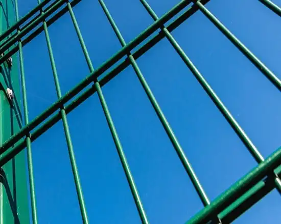 Strong and secure 868 double wire fencing system.